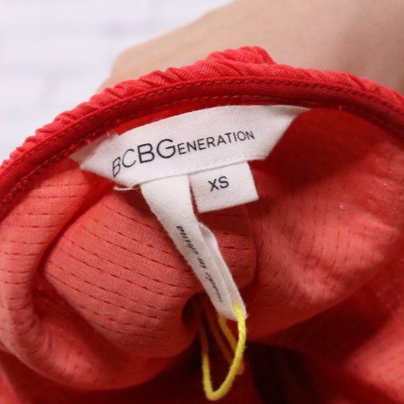 BCBGeneration coral one sleeve cut out dress c1 - Picture 8 of 11